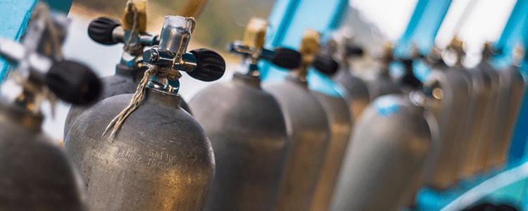 Газовые баллоны в Трикотажной